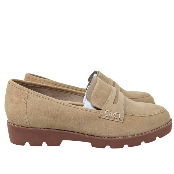 NEW Vionic Cheryl II Suede Loafers Size 12W Lug Sole Penny Loafers Corpcore - Picture 1 of 11